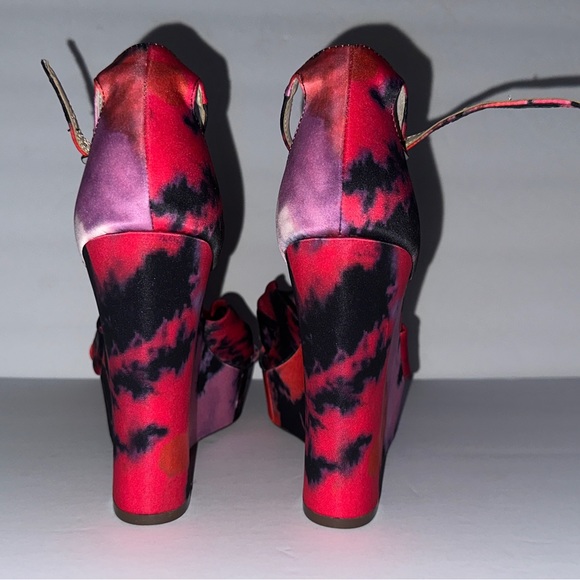 NWT Jessica Simpson Tyssie Women's Knot Ankle Wrap Platform 5” Wedge size 9 - Picture 3 of 4